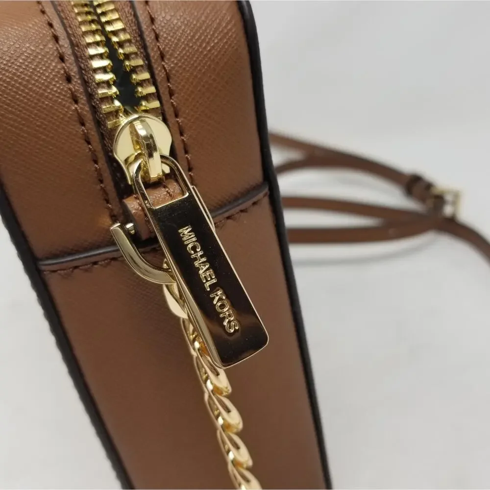 Michael Kors Brown Leather Crossbody Shoulder Bag‎